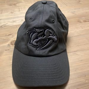 Nashville Predators Grey Baseball Hat NHL Hockey